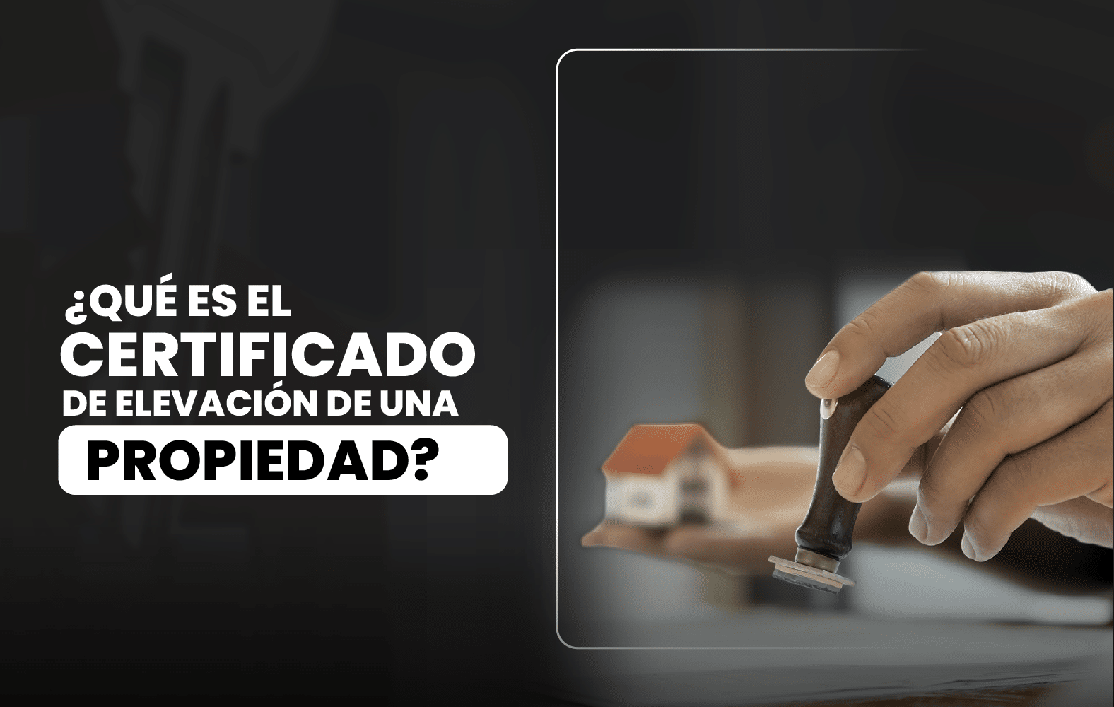 ¿Para qué sirve el certificado de elevación de una propiedad?